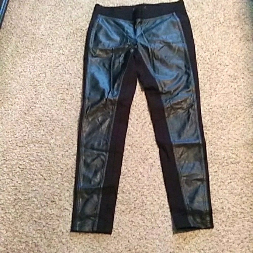 Faux leather leggings